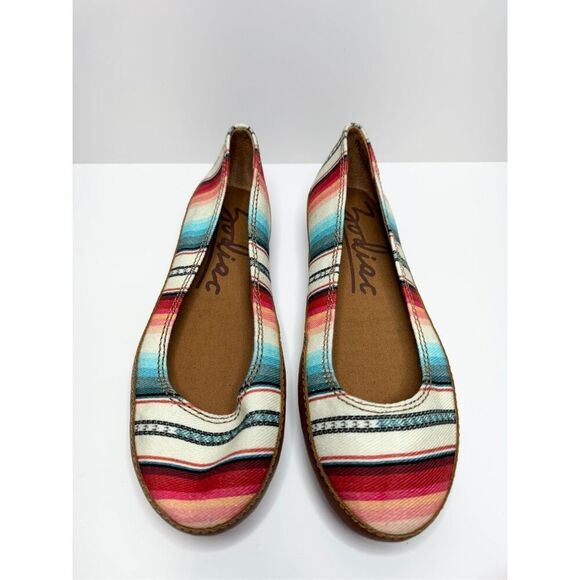 Zodiac Flats Bohemian Slip On Striped Size 7.5 Fabric Upper Casual - Picture 2 of 7